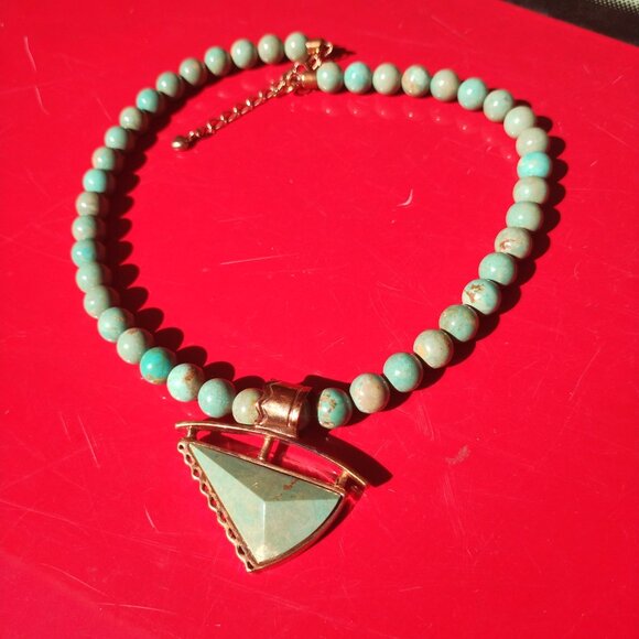 Jay King DTR mine finds variscite copper necklace pendant Set Southwestern  You - Picture 4 of 10